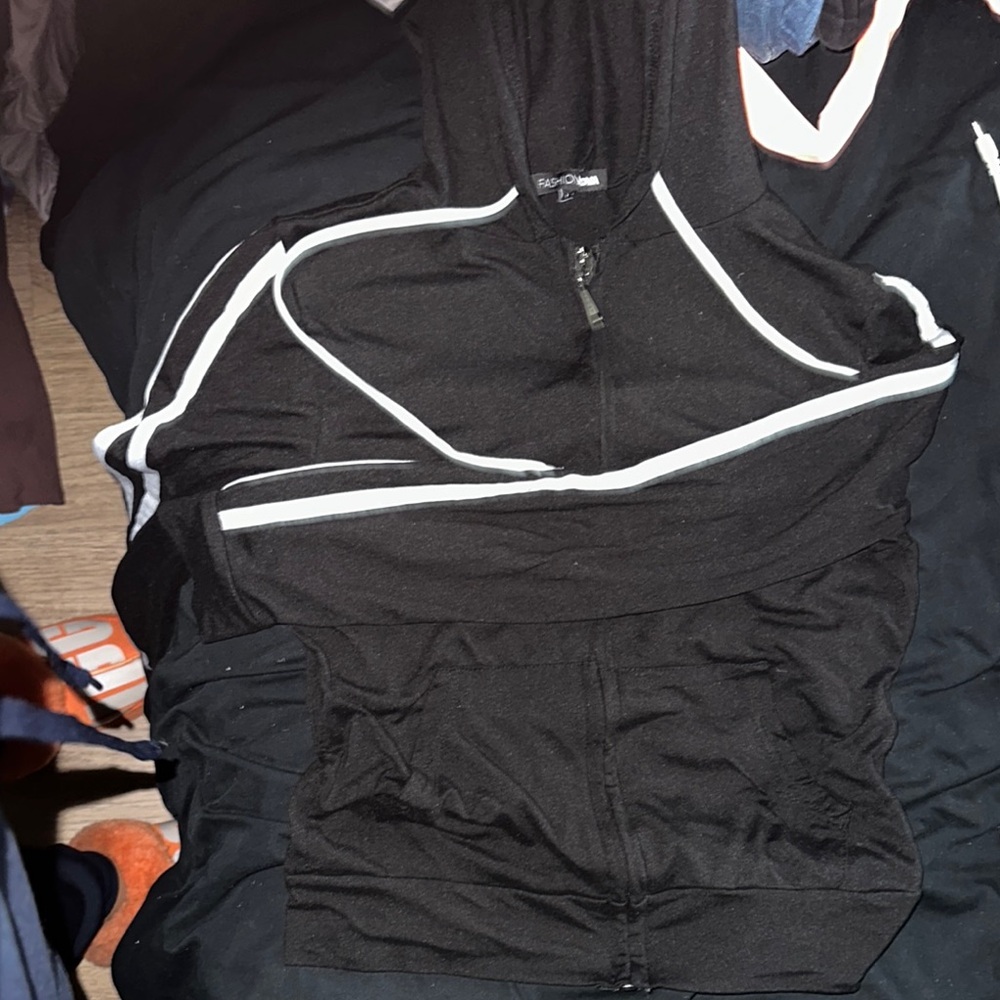 Fashion Nova Black and White Jacket